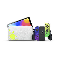 Nintendo 任天堂 港版 Switch OLED 游戏主机 喷射战士3限定 紫黄色