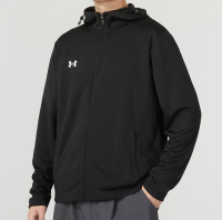 安德玛 UNDERARMOUR) 官网外套男 秋季新款晨练跑步训练运动服防风休闲连帽开衫夹克