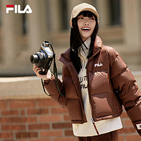 FILA 斐乐 女子羽绒服冬新保暖防风宽松短款面包服运动外套女