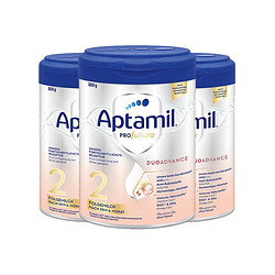 Aptamil 爱他美 德国白金版 双重HMOs配方婴幼儿奶粉2段3罐 效期25年8月