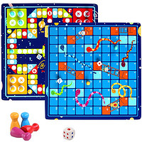 PLUS会员：QZMTOY 巧之木 蛇棋飞行棋儿童早教玩具互动游戏3-6岁男女孩礼物