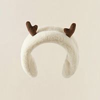 戴维贝拉 儿童耳罩2023冬装新款女童圣诞女宝宝鹿角护耳套