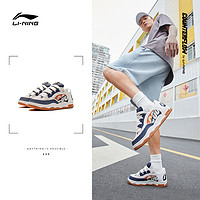 LI-NING 李宁 CF溯|板鞋女鞋秋冬女士鞋子潮流拼接滑板鞋经典休闲运动鞋女