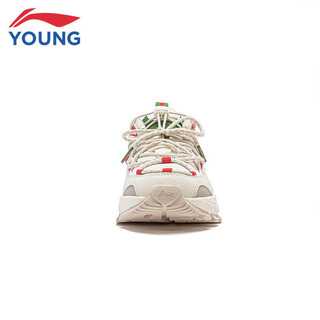  LI-NING/李宁 加绒保暖 儿童运动鞋  米白色/砂砾灰(加绒-3) 37
