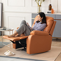 ZY 中源家居 9824 单人沙发多功能沙发 手动科技布橙色