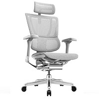 88VIP：保友办公家具 优旗舰 电脑椅 黑框 银白色 美国网