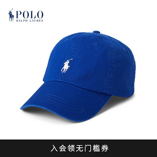 Polo Ralph Lauren 拉夫劳伦男女同款 23年秋棉质卡其棒球帽RL52626 400-蓝色 ONE