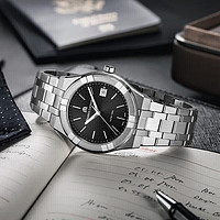 艾美 瑞士手表时尚石英男表多功能日历男士手表