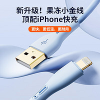 Yoobao 羽博 iphone14promax/13/12/11/XS/XR/7/6/X/8P 温柔蓝镀金接口丨品质耐用