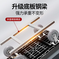 Byun 博云 小推车拉货折叠手推车搬运车家用便携快递静音加厚平板拖车