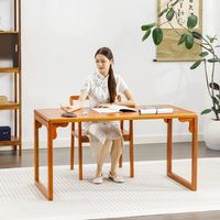 竹可心 实木书桌书法桌