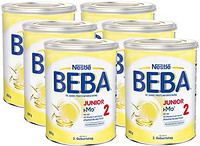 BEBA 雀巢贝巴 Nestlé 雀巢 BEBA JUNIOR 2 幼儿奶粉 适用于2岁以上幼儿，6罐装(6 x 800g)