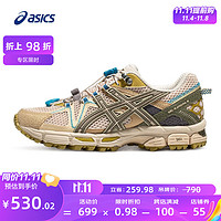 ASICS 亚瑟士 跑步鞋女鞋耐磨缓震运动鞋透气越野跑鞋 GEL-KAHANA 8 FL 粉色/绿色 38