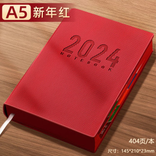 舒星 2024年日程本365天每日计划本一日一页日记本日历记事本时间管理笔记本子效率手册可定制  A5