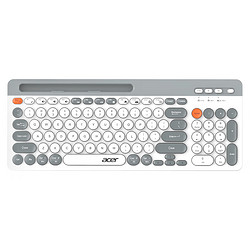 acer 宏碁 OKW215 100键 蓝牙 无线键盘 白灰色
