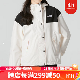 北面（The North Face）女户外防风防水夹克外套冲锋衣7QSI 7QSIN3N(白色) S