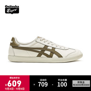 Onitsuka Tiger鬼塚虎德训鞋 舒适透气男女运动休闲鞋TOKUTEN 1183B938-103 白色/绿色 38