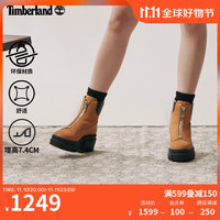 Timberland 女鞋拉链高帮靴户外显高|A5YHM A5YHMW/小麦色 36