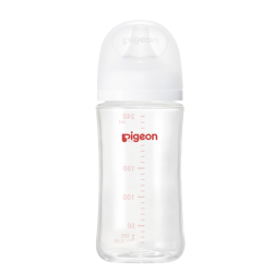 Pigeon 贝亲 自然实感第3代PRO系列 AA185 玻璃奶瓶 80ml SS 0月+