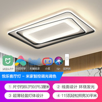OPPLE 欧普照明 轻奢现代约线条客厅灯LED吸顶灯米家智控调光全屋套装TC