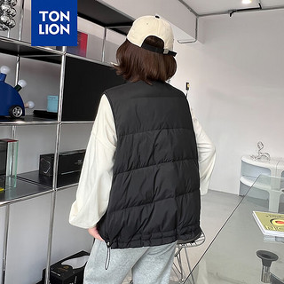 唐狮 TONLION羽绒马甲23冬装女 黑色 L