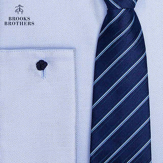 布克兄弟（BrooksBrothers）男士纯棉修身商务长袖正装衬衫 4000-浅蓝色 16/34