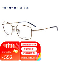 TOMMY HILFIGER 近视眼镜男女款镜框镜腿光学眼镜架1934F AOZ金色