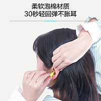 Nexcare 耐适康 3M进口柔软舒适降噪口红耳塞睡眠专用学生宿舍隔音神器学习防噪声