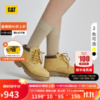 CAT 卡特彼勒 卡特女士防泼水彩色女靴户外经典牛皮工装靴大黄靴 黄色 36