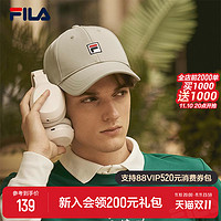 FILA 斐乐 官方棒球帽情侣款2023秋季新款女帽休闲帽鸭舌帽子男帽