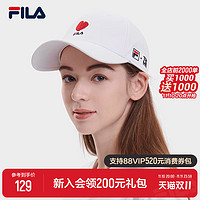 FILA 斐乐 官方棒球帽情侣款2023秋新款男帽鸭舌帽子运动休闲帽女