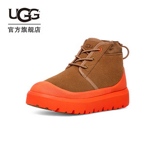 UGG男女同款休闲舒适平底系带防水混合款短靴1143991