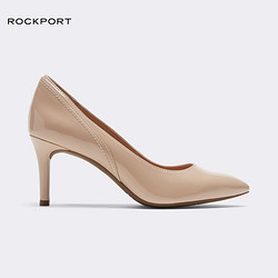 ROCKPORT 乐步 女士皮鞋2023新款单鞋商务细跟高跟一脚蹬女鞋CJ0470
