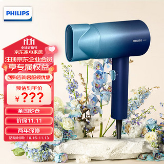 PHILIPS 飞利浦 电吹风机 锌离子防晒护色 BHD399/65 极光星空蓝