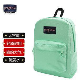 JANSPORT 杰斯伯 双肩包男背书包女休闲校园电脑包 4QUT7S2 薄荷绿