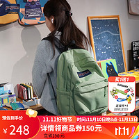 JANSPORT 杰斯伯 双肩包23年女包男运动休闲背包书包 4QUE96D 橄榄绿/26L/侧袋/隔层