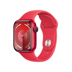Apple 苹果 Watch Series 9 智能手表 海棠红 铝金属45mm GPS版S/M