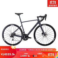 迪卡侬（DECATHLON）公路车NCRCF105竞赛多用途碳纤维公路自行车深青砖色 XS 4468210