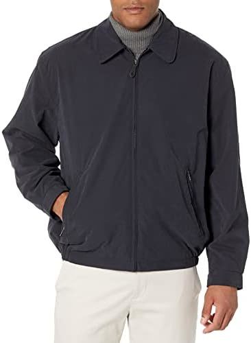 LONDON FOG Auburn 男士前拉链高尔夫夹克 L码