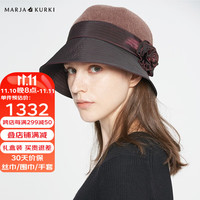 玛丽亚.古琦(玛丽亚古琦 MARJA KURKI)保暖羊毛帽子女士冬季 款礼帽 时尚休闲帽 棕驼色