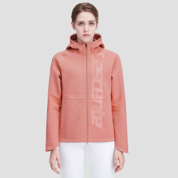 descente迪桑特弹性柔软舒适亲肤女子针织运动休闲上衣连帽外套