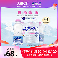 J&P TURNER 澳洲进口 27000天然矿泉水350ml*6瓶低钠淡矿高偏硅酸母婴饮用水