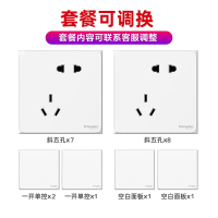 施耐德电气 皓呈系列 开关插座面板套装 20只装