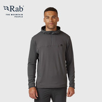 RAB睿坡Dihedral23男士抓绒衣连帽帽衫半拉链运动卫衣QFF-34