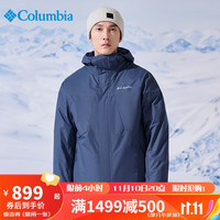 哥伦比亚 三合一男抓绒内胆防寒保暖夹克外套WE0572 480 M