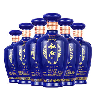 叙府大曲酒蓝花版 52度500ml*6瓶整箱白酒固态法口粮酒 宜宾五粮浓香型