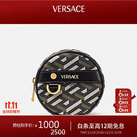 VERSACE 范思哲 男士迷彩回形纹零钱包卡包  礼物