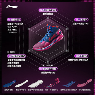 LI-NING 李宁 利刃4 | 中帮篮球鞋䨻科技男2023支撑包裹稳定专业运动鞋