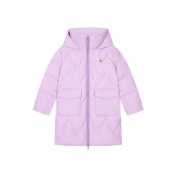 puppies 暇步士 童装女童羽绒服冬季新款大童宝宝中长款外衣儿童保暖