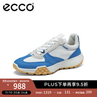 爱步(ECCO)爱步休闲运动鞋 百搭拼色休闲鞋 复古跑鞋524914 电光蓝/白色52491460394 43(尺码偏小,拍大一码)